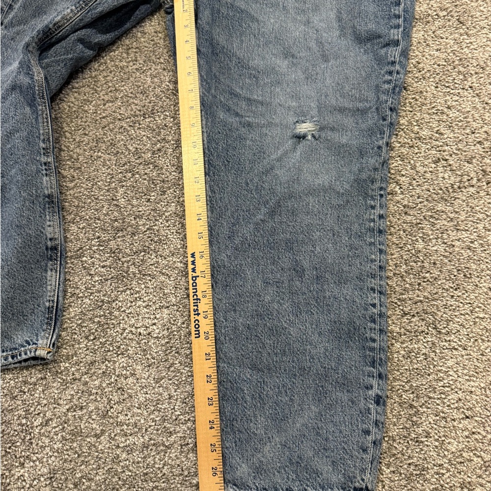 American  Eagle Jeans Womens 20 Blue Regular Mom Jean Distressed Pockets - Picture 8 of 11